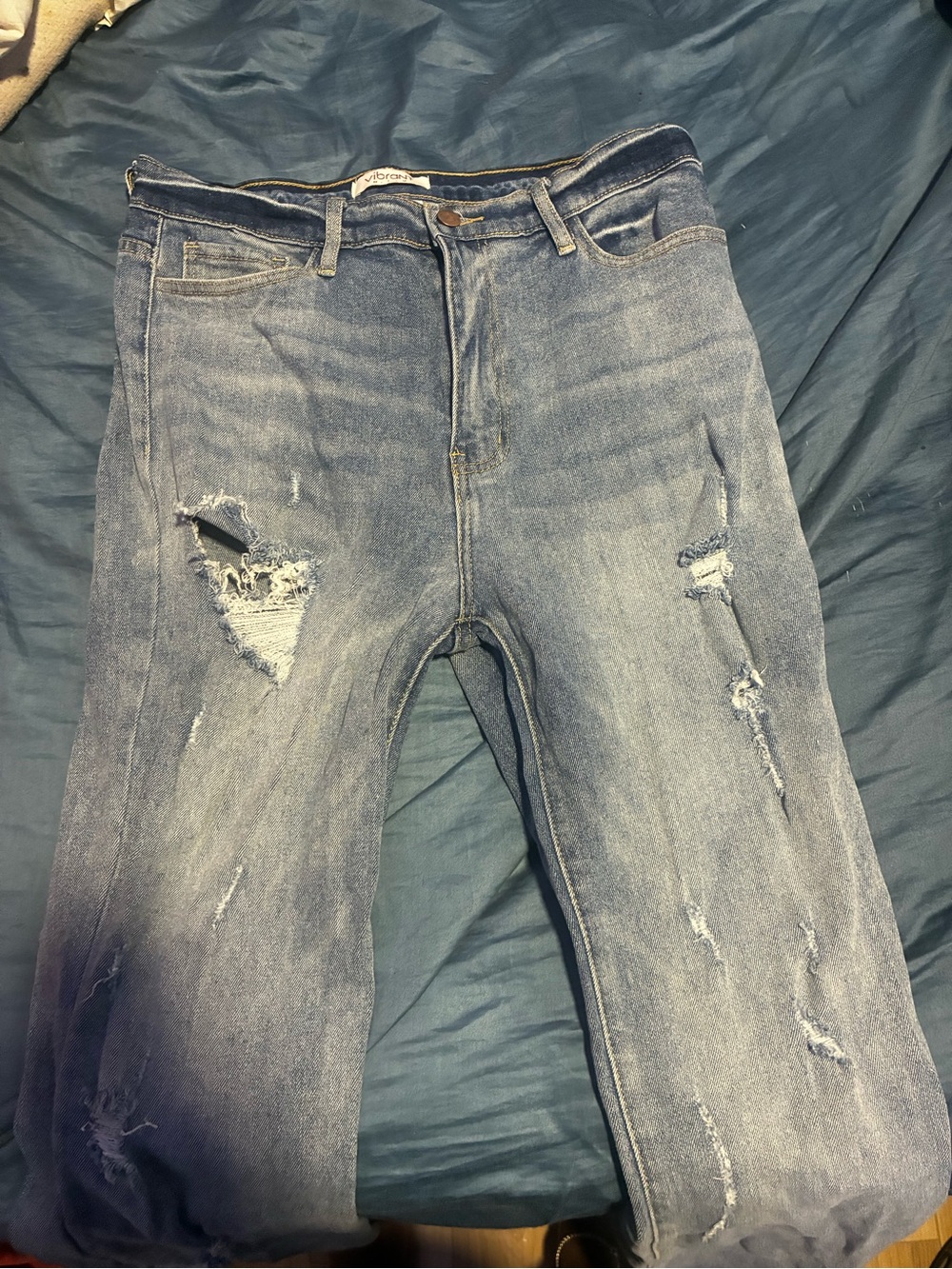 Light Wash Distressed Jeans